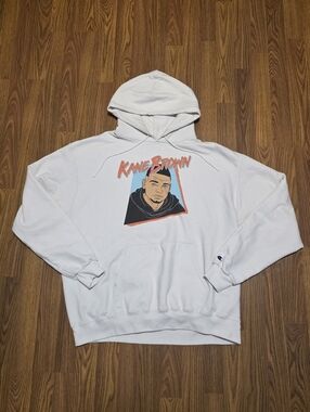 Champion x Kane Brown Hoodie White Men’s XL Eco Authentic Graphic Pullover C70